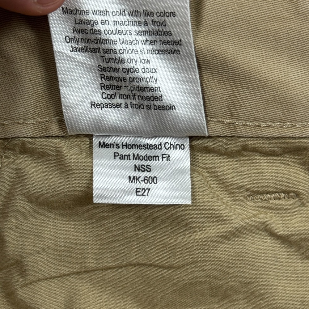 Mountain Khakis‎ Chino Pants Mens 40x30 Khaki Cotton Stretch Modern Fit Outdoor - Picture 11 of 13